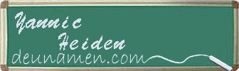 Yannic Heiden Visitenkarte